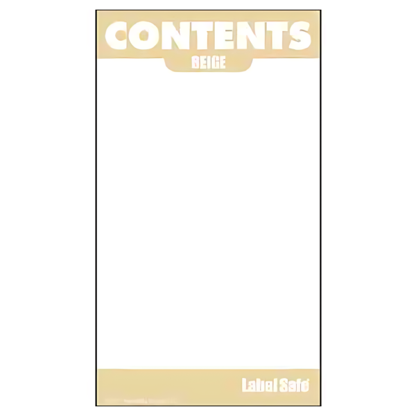 Content Label Water Resistant