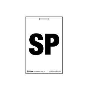 OilSafe Sample Point Label - Plastic Card - Generic